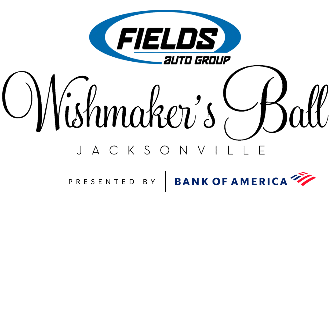 Logo for Wishmaker's Ball Jacksonville sponsored by Bank of America and Fields Auto Group